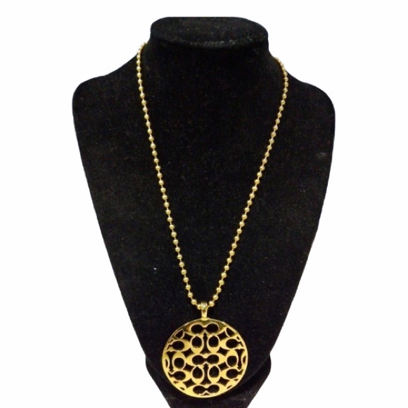 Coach Jewelry - Authentic COACH Gold Tone Signature C Necklace